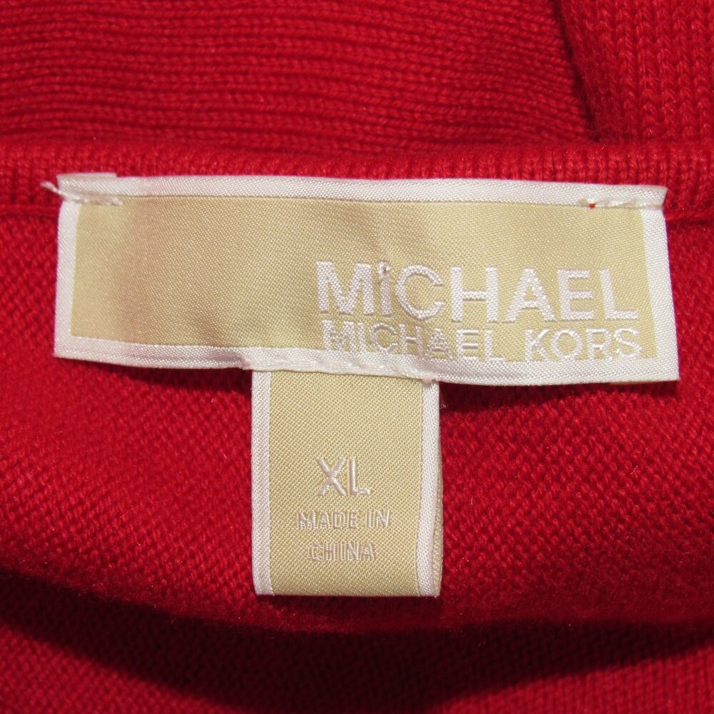 Michael Kors Red Tie Side Tunic Sweater Women's XL Xlarge - Picture 10 of 10